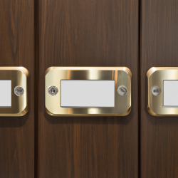 Placas para las puertas. Imagen generada con inteligencia artificial.