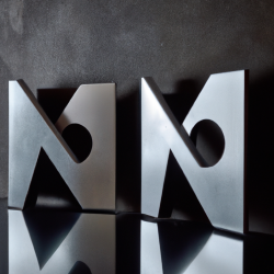 Logo de Acero Inoxidable. Imagen generada con inteligencia artificial.