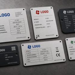 Placas Metálicas Industriales. Imagen generada con inteligencia artificial.